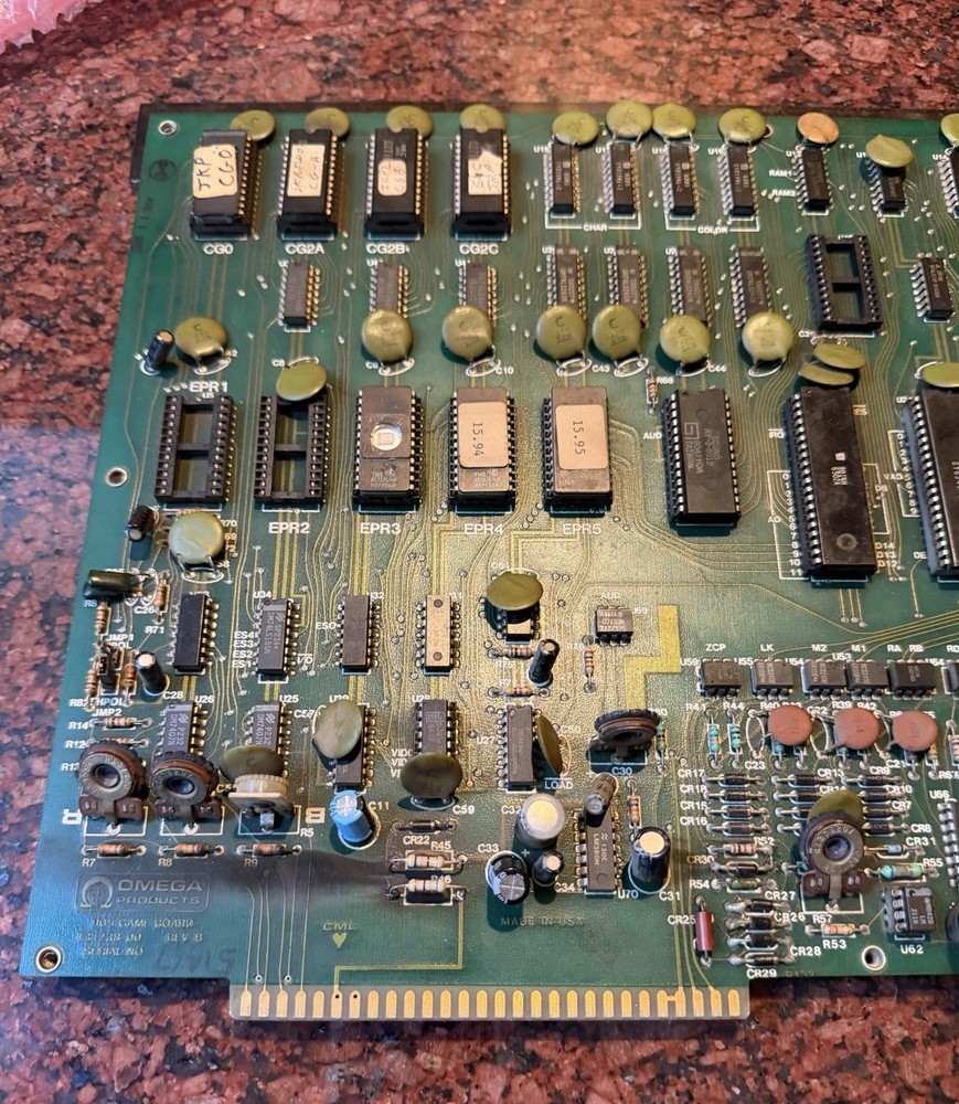 Omega 905 Video Poker Machine Board AS-IS