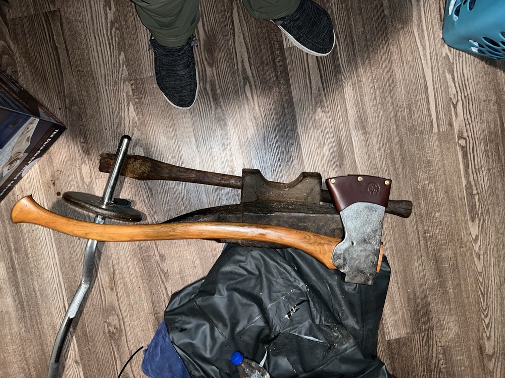 Liam Hoffman Blacksmithing farm axe