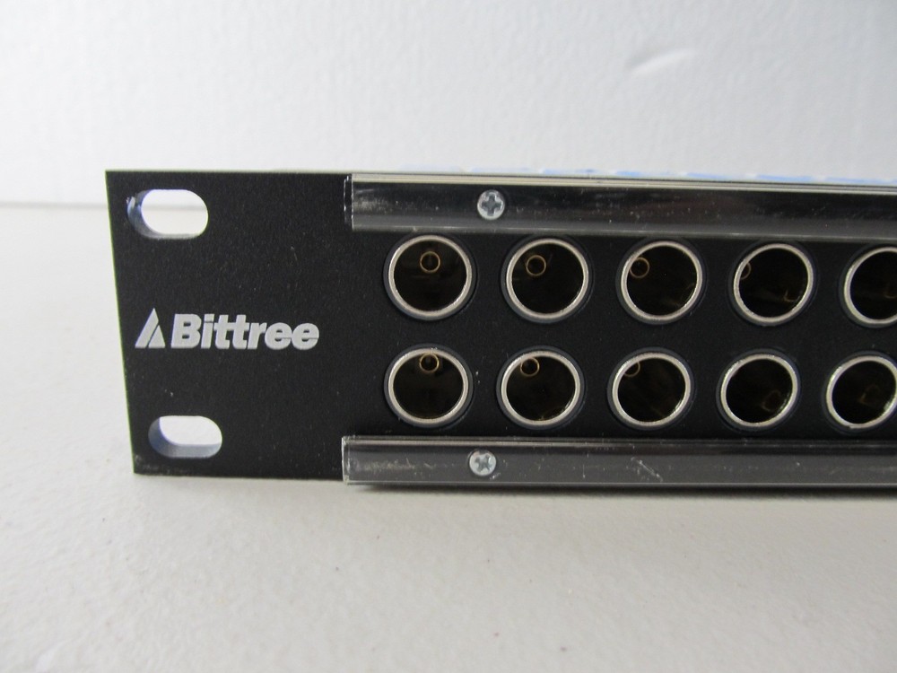 Bittree 1U NORMALED VIDEO PATCH PANEL With DVJB-W modules