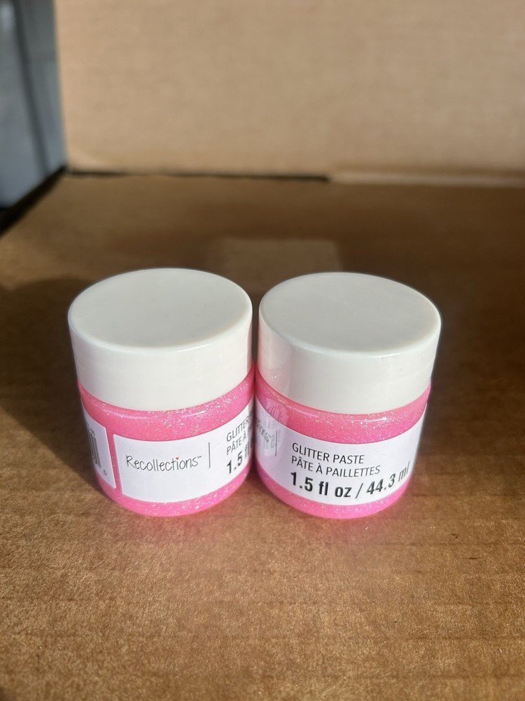 Recollections 1.5oz Pink Glitter Paste 2 Pack