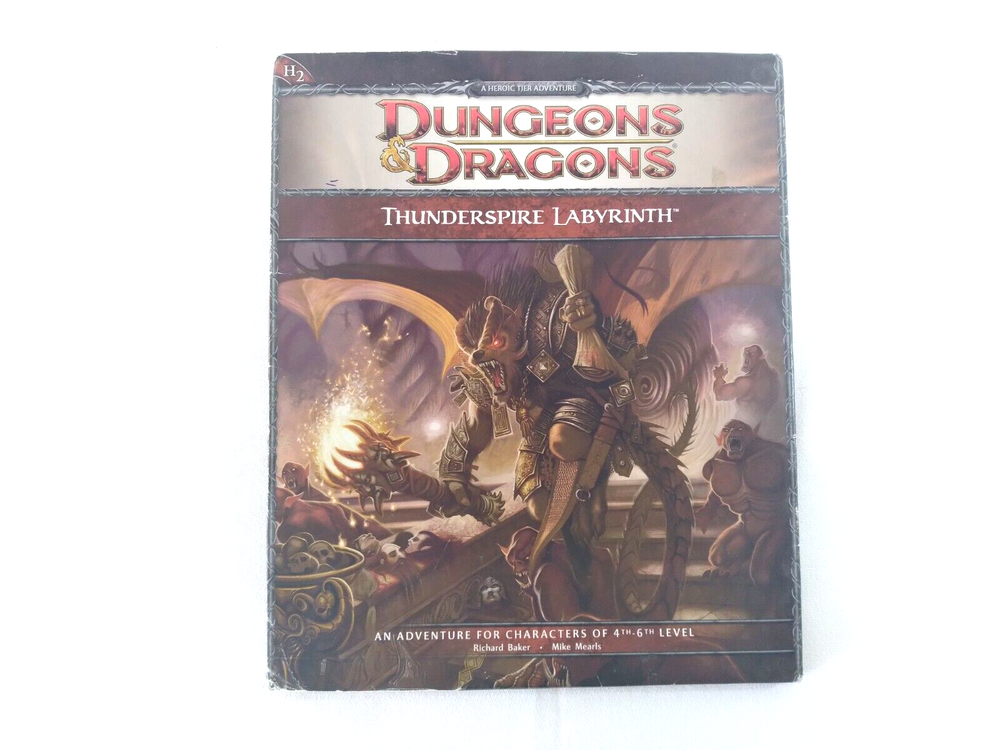 D&D Dungeons & Dragons THUNDERSPIRE LABYRINTH Adventure H2