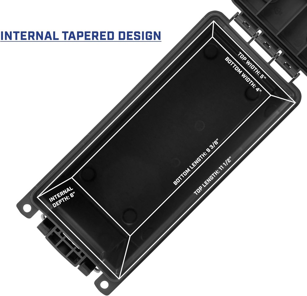 Sheffield .30 Cal Ammo Box 12629 Stackable Waterproof Lockable Storage Case