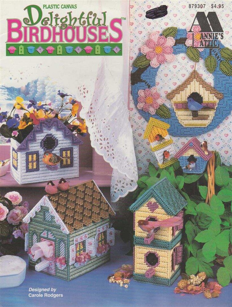 PLASTIC CANVAS DELIGHTFUL BIRDHOUSES SUPER CUTE PROJECTS!!!