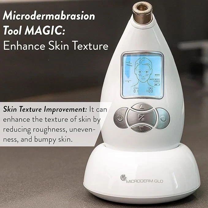 Microderm GLO Diamond Microdermabrasion Machine and Suction Tool NEW