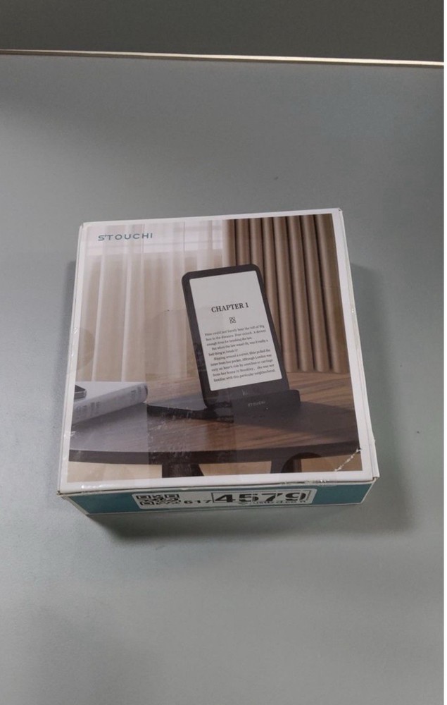 STOUCHI Hands Free Book Stand Plastic Black Rectangle for Kindle and eReader