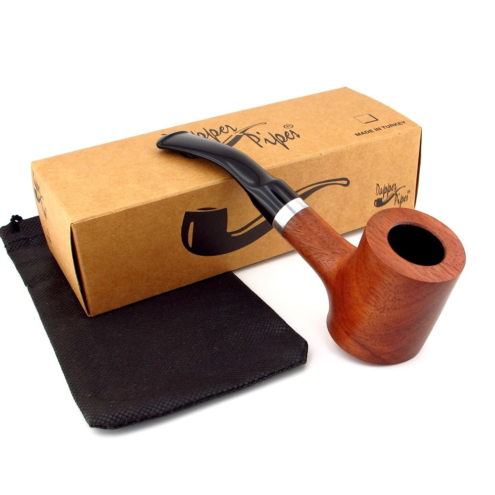 Handmade Briar Pipe - Poker Sitter Shape - 9mm Filter - Stand Alone DPX002