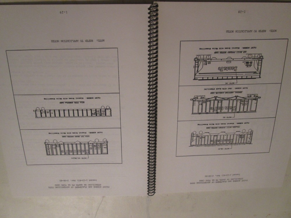General Instructions for ATSF Car Lettering