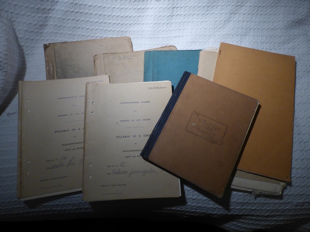 Post-WW2 1940s 1950s Royal Navy Engineering Training Notes Ephemera