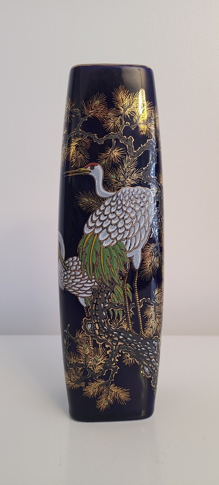 Cobalt blue japanese vase