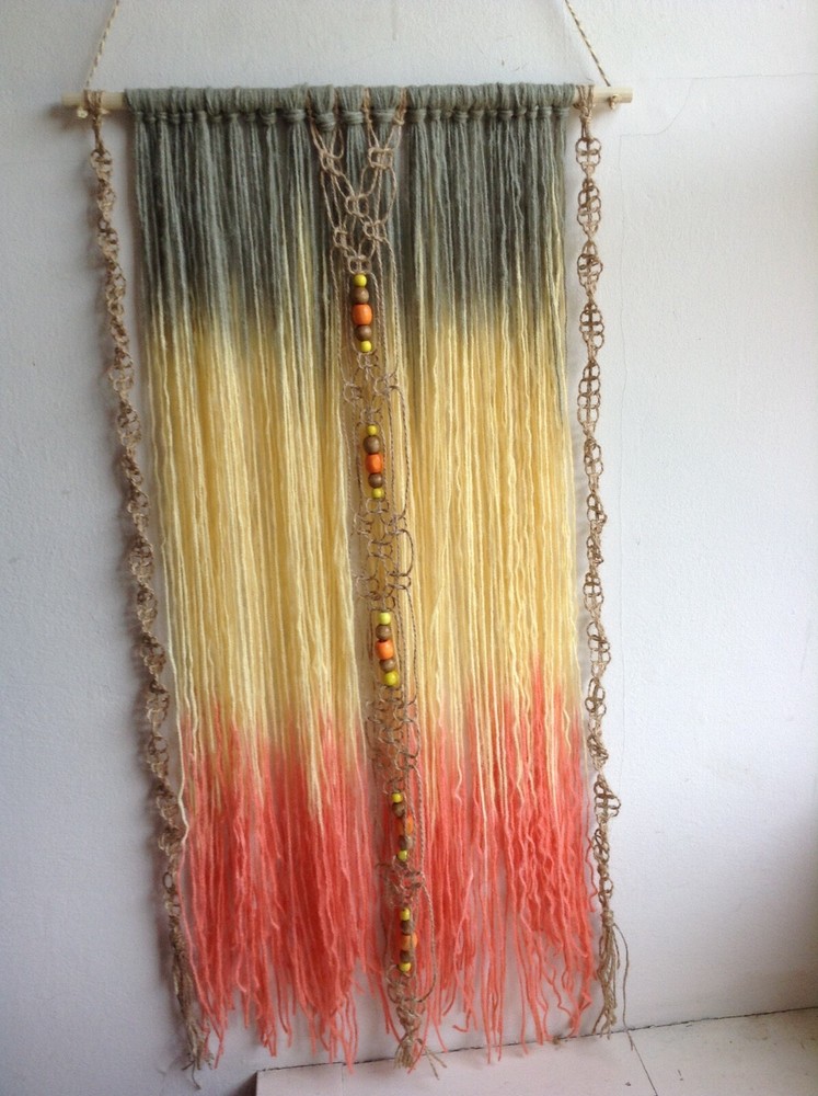 Macrame boho yarn art wall hanging  Home Decore  handmade .