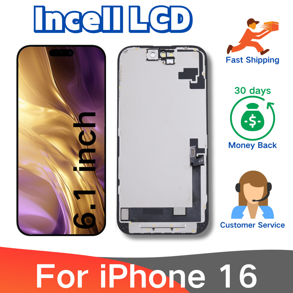 For Apple iPhone 16 6.1inch LCD Display Touch Screen Replacement Repair Assembly