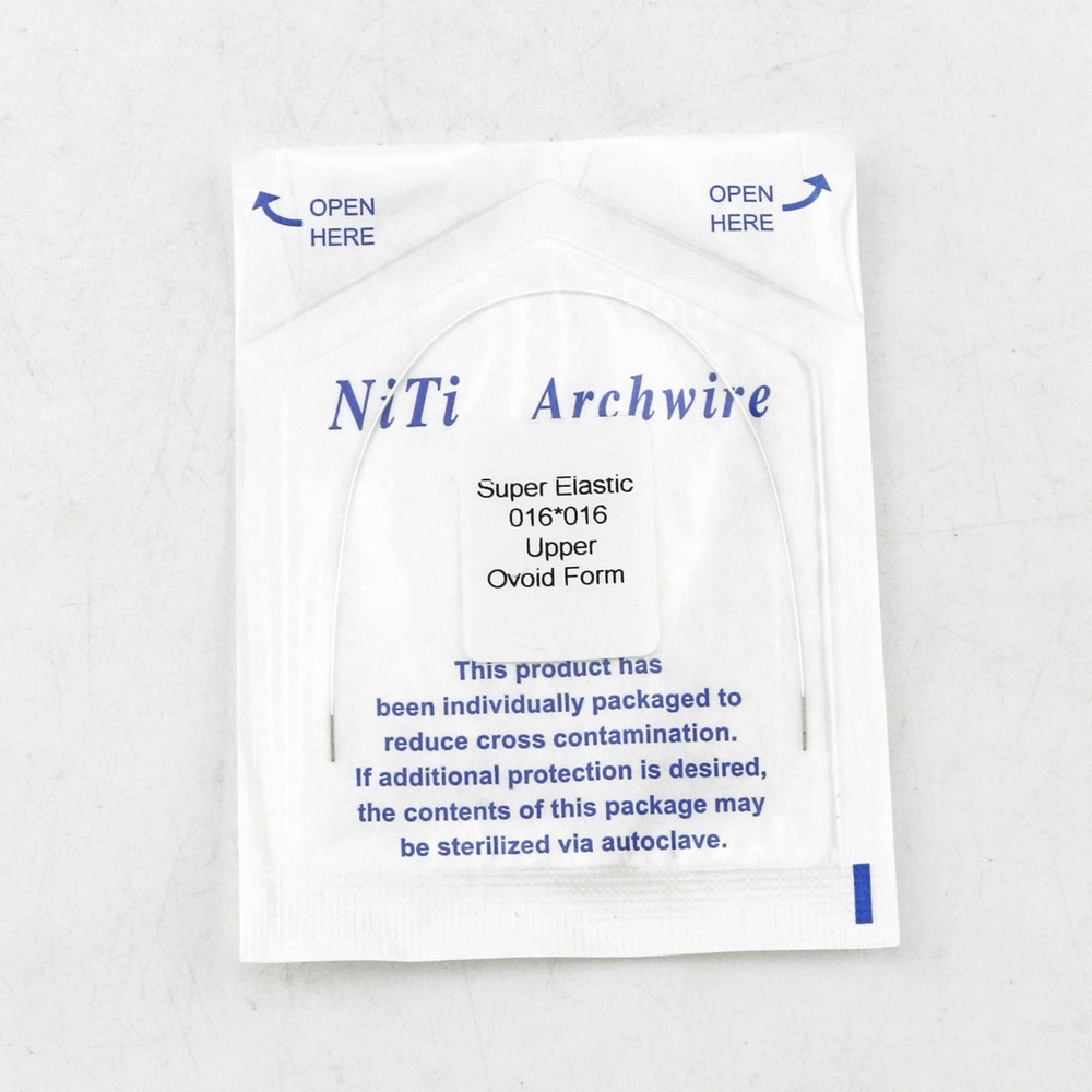 1 Pack Dental Orthodontic Super Elastic White Niti Arch Wire Rectangular Ovoid