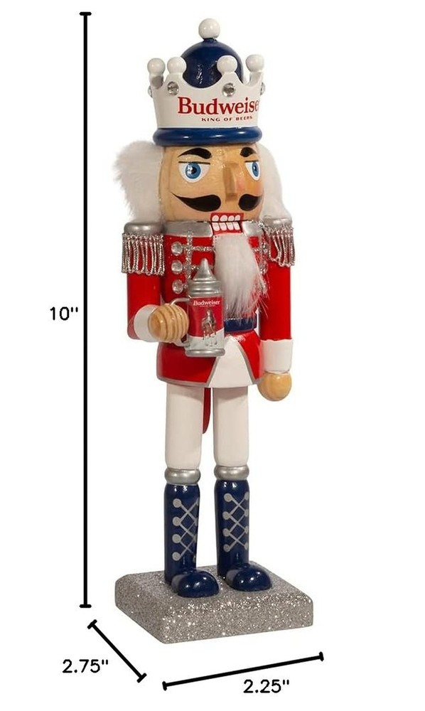 Kurt S. Adler 10-Inch Budweiser® Nutcracker