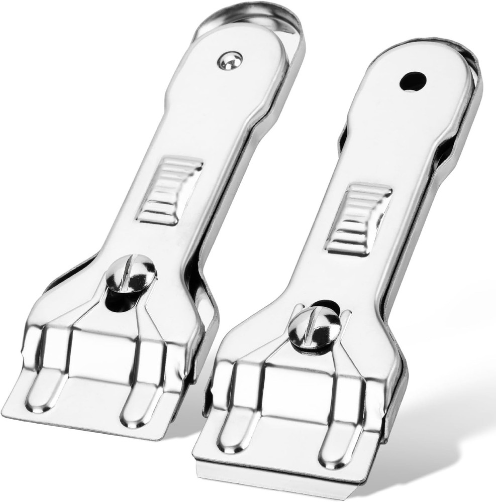 Bates 2-Pack Heavy-Duty Metal Razor Blade Scraper - Precision Tools for Cleaning