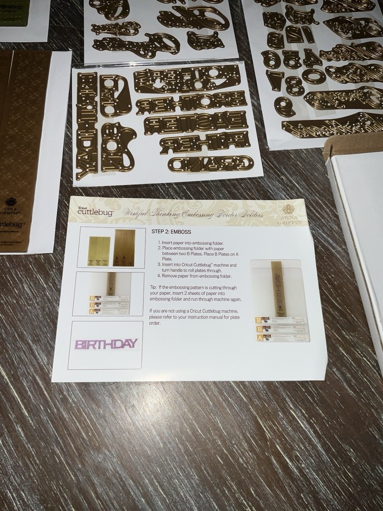 Cricut Cuttlebug, Cutting Dies, Wishful Thinking & Embossing Border Folders