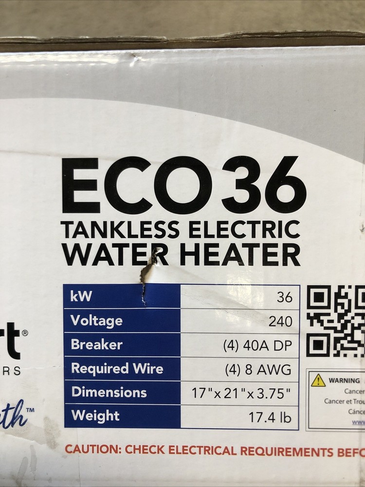 EcoSmart 36 kW 7.03 GPM 240-Volt Electric Tankless Water Heater