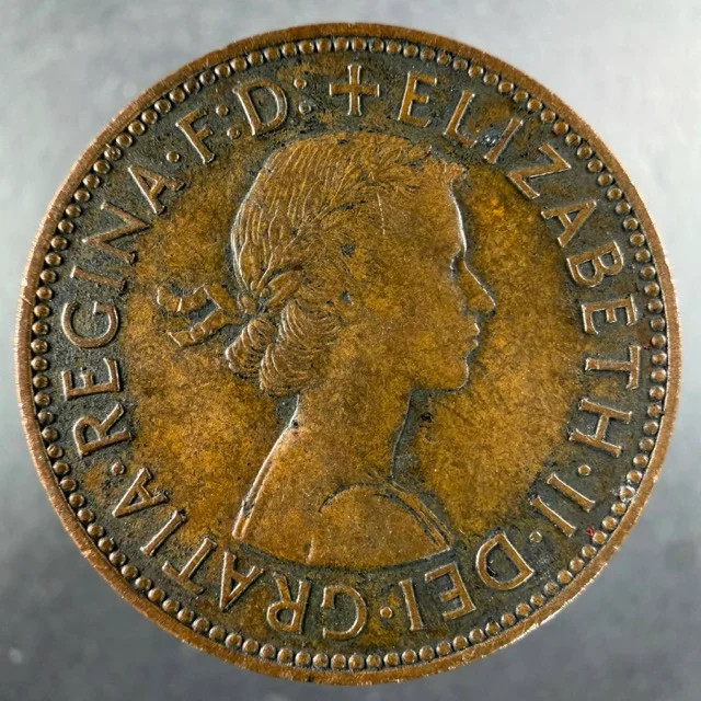 1959 Great Britain Half Penny Choice Example Elizabeth II Bronze