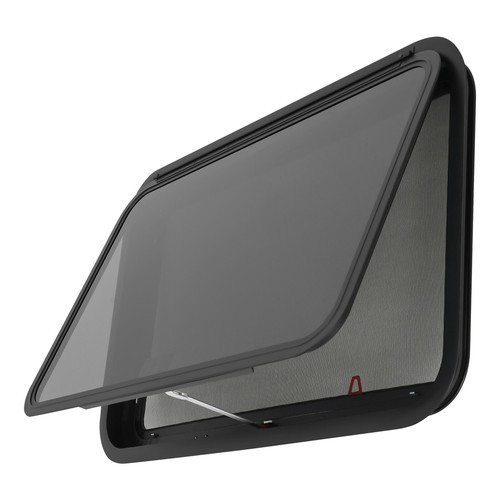 RV Window Push Out Glass Camper Exit Window Rectangular Venting Window 38-42mm