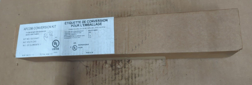 APCOM 100109481 , 1 Element 1500W/240V Light Duty Conversion Kit