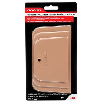 Bondo 357 Assorted Plastic Spreaders (3 ct)