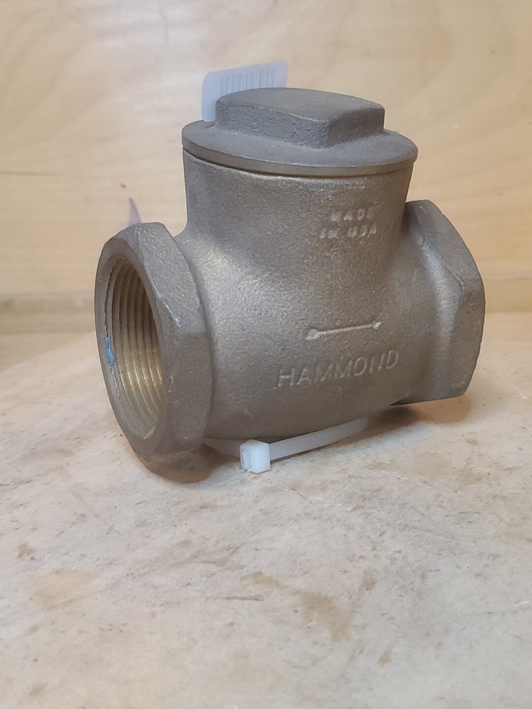 Hammond Check Valve 1-1/2" Flap Brass
