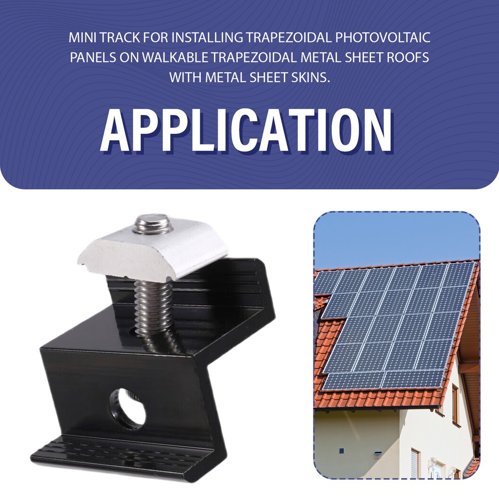 Solar Panel Mount Bracket Photovoltaic Panel Rail Panel Mount Fastening8214