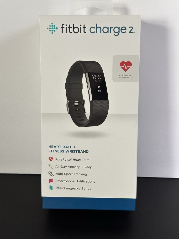 Fitbit Charge 2 Wristband Activity Tracker Watch with Charger