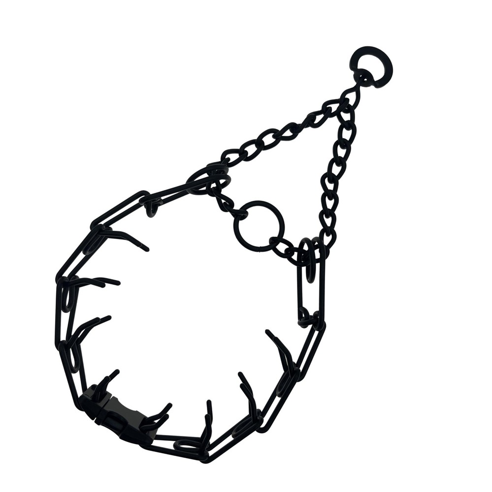 Adjustable Dog Ｎo Pull Ｃollar for Small Medium Large Dogs (Black,