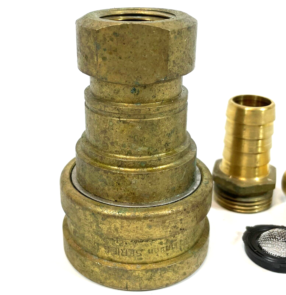 EATON Hansen 1in Hydraulic Quick Connect Hose Coupling Brass B8HP36
