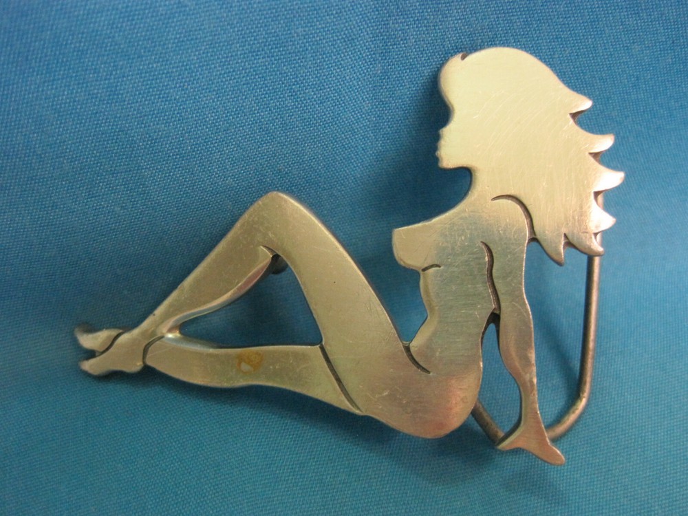 Belt  Buckle.  Girl.  USA.