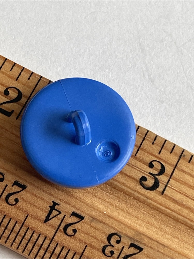Vintage Dalmation Dog Blue Shank Button Plastic 3/4”
