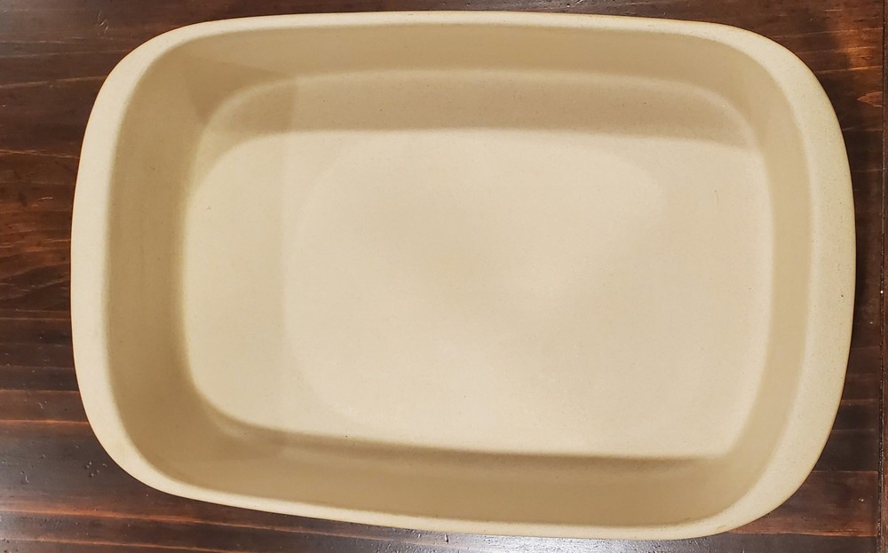The Pampered Chef Large Rectangular Baker Stone Stoneware Baking Pan Dish