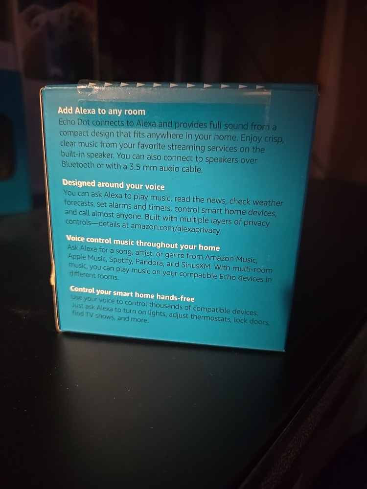 Amazon Echo Dot (3rd Generation) Smart Speaker - Charcoal