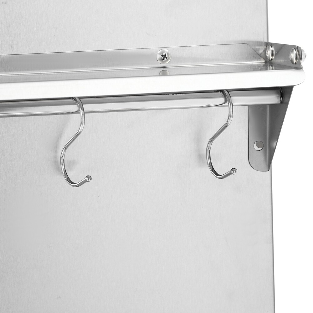 Wall Mount Range Backsplash Commercial Kitchen Stove Backsplash W/ Storage Shelf
