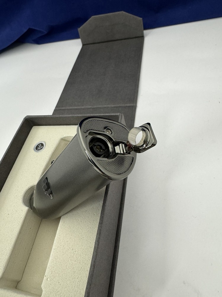 Vector AZTECH - Wind Resistant Large Single Jet Torch Lighter - Gunmetal - New