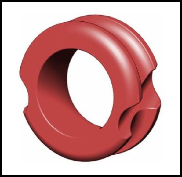 G5 Meta Pro Peep Red Large Hunter 1/4"