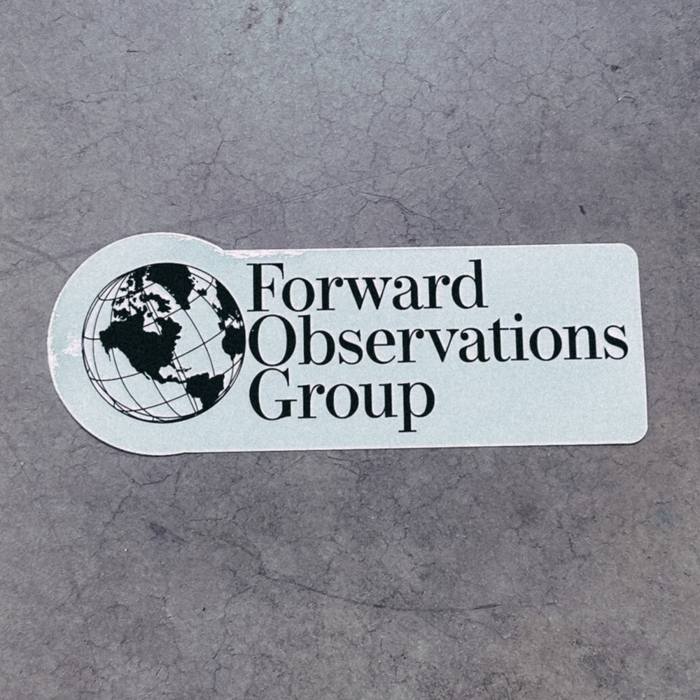 Forward Observations Group FOG Corporate Logo Sticker Slap