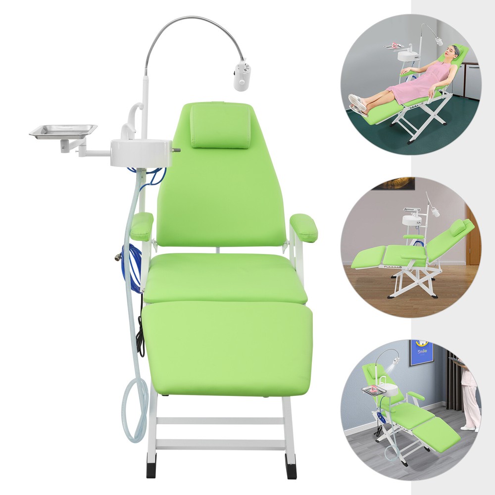 Portable Dental Chair Rectangular Folding Mobile Chair Freestanding 220.46lbs