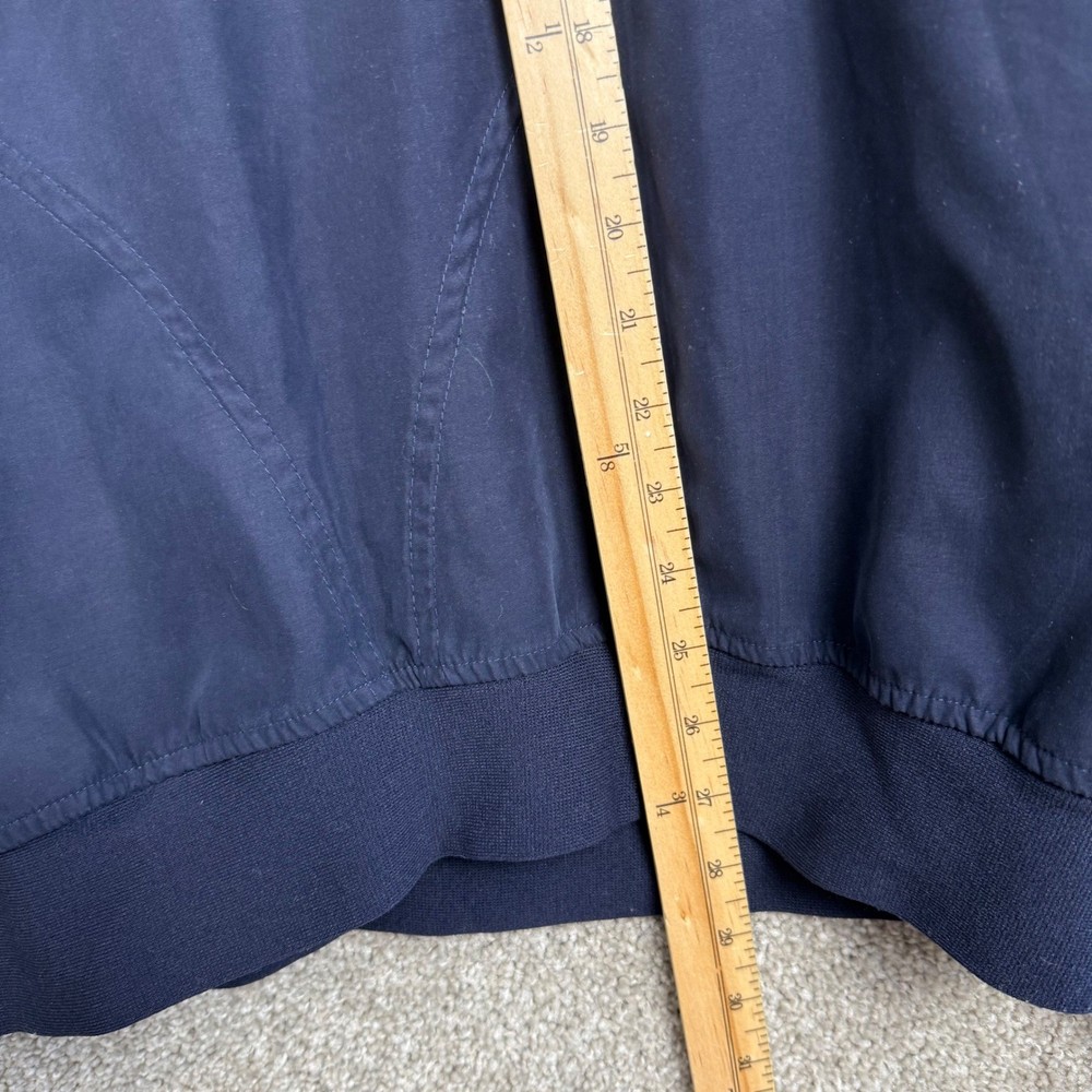 ZERO Restriction Golf Outerwear Pullover Jacket Men's Large Navy Blue Snap Neck