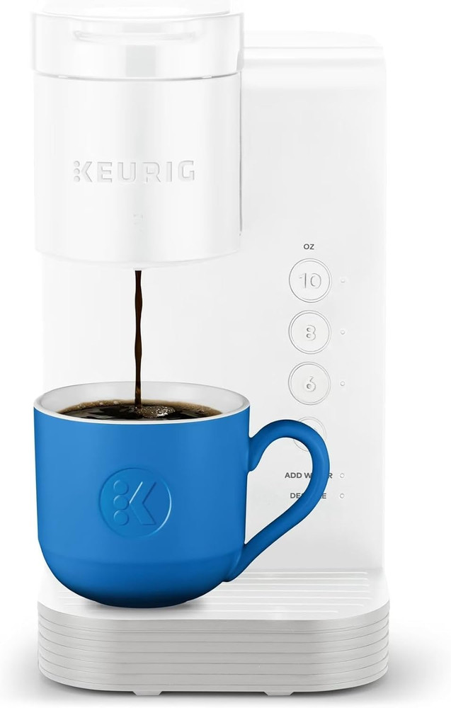 K-Express Essentials Single-Serve K-Cup Pod Coffee Maker (Cloud White)