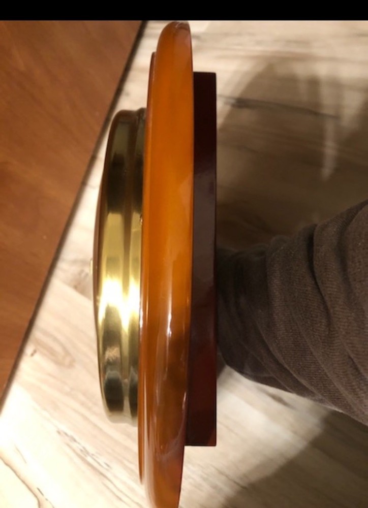 Del Milan Italy Barometer Teak Style