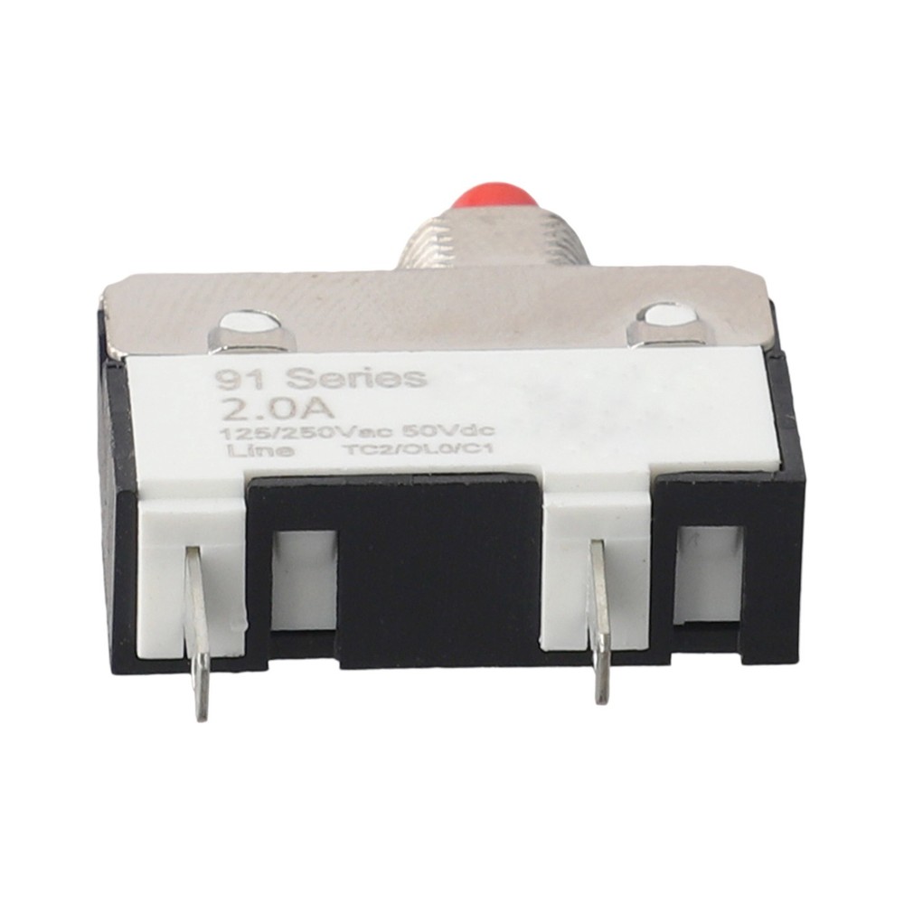2A Manual Reset Thermal Switch for Overcurrent Protection in DC Circuits