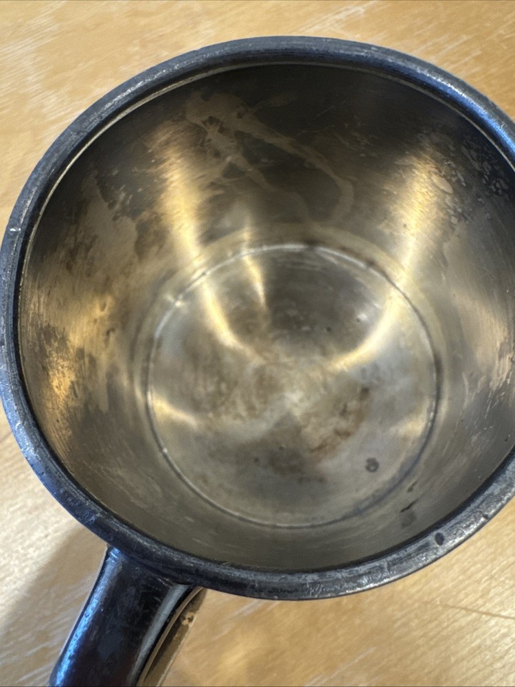 Engraved Reed & Barton Baby Silver Cup Gilt Plated