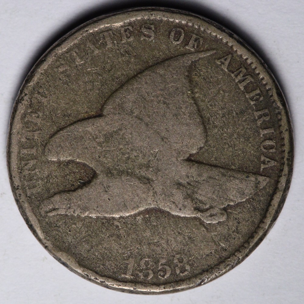 1858 SL Flying Eagle Cent Penny E272 GYCC