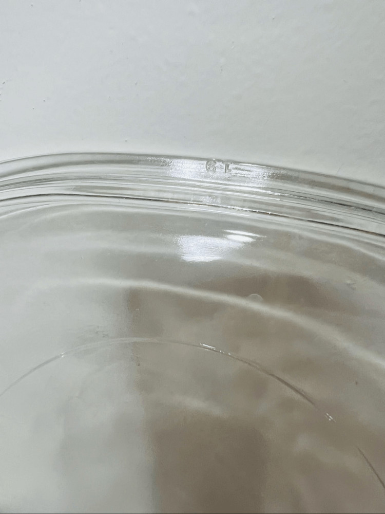 Pyrex F-12-C Clear Oval Large Casserole Dish Lid