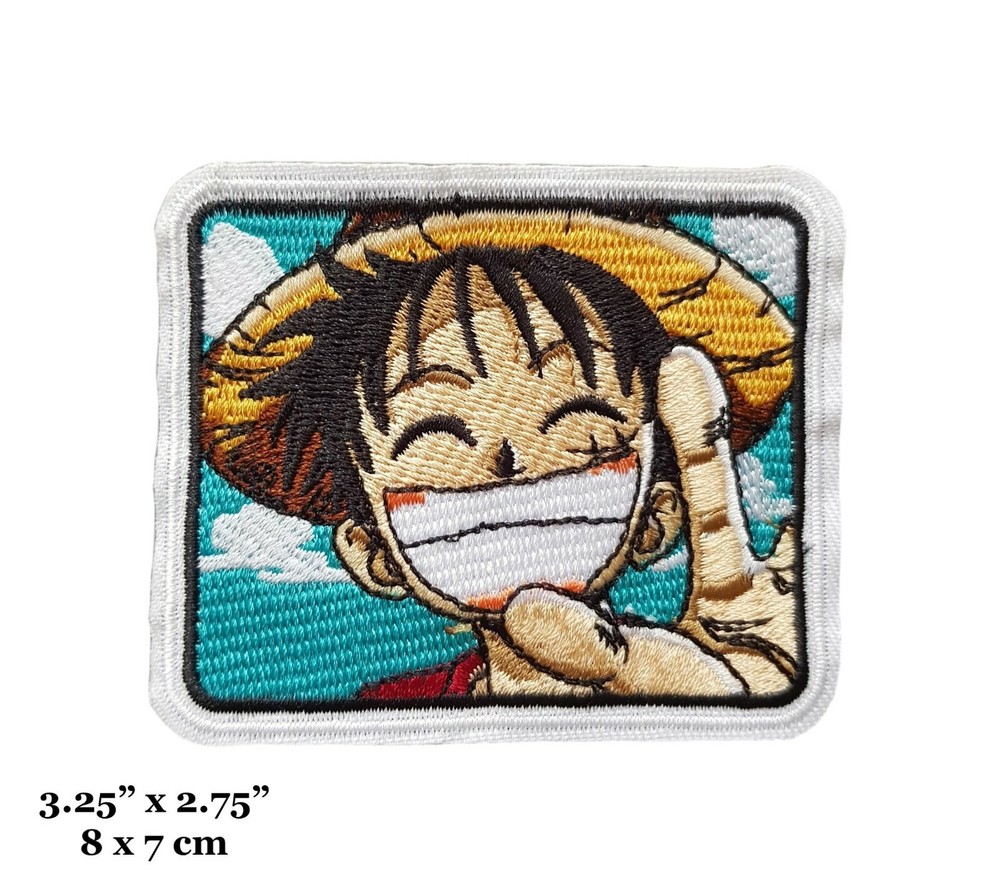 One Piece Series Monkey D. Luffy Straw Hat Embroidered Iron On Patch