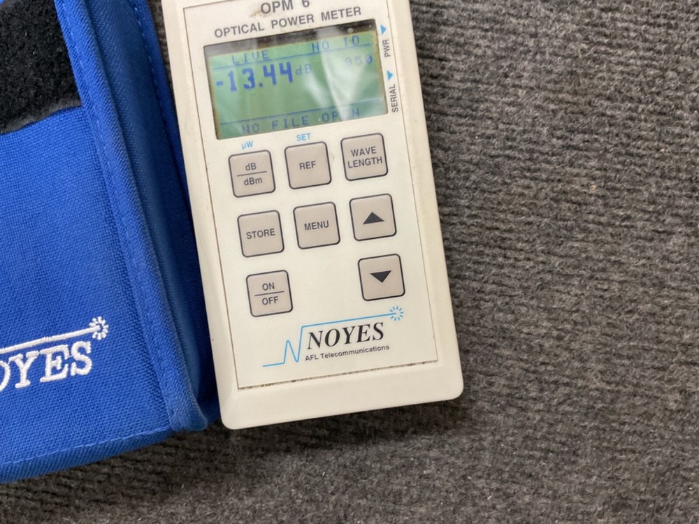 NOYES OPM 6 OPM6 OPTICAL POWER METER WITH SOFT CASE