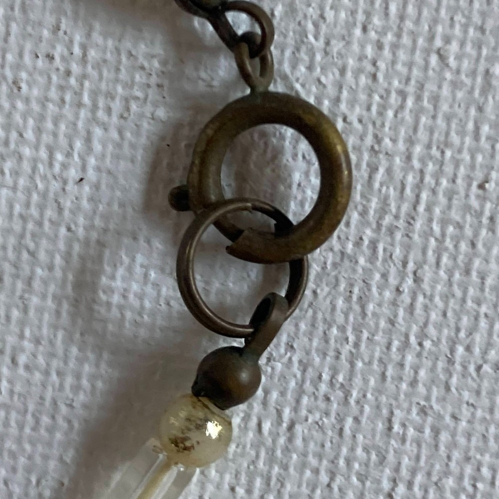 Vintage Lucite Beaded Necklace 25"