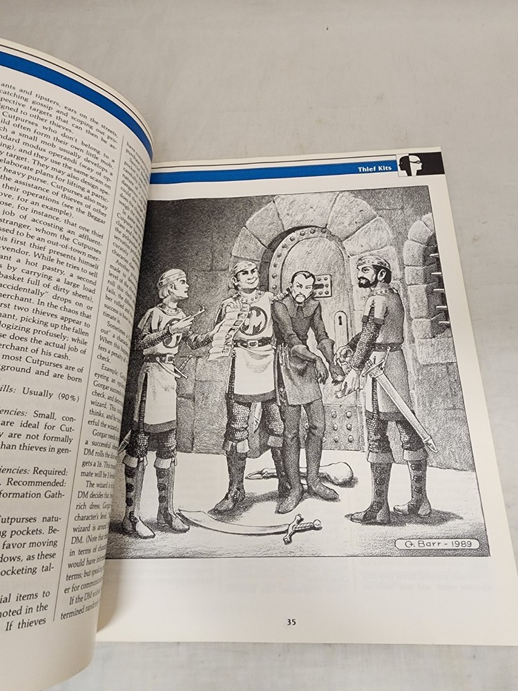 Advanced Dungeons & Dragons 2E The Complete Thief's Handbook TSR Original