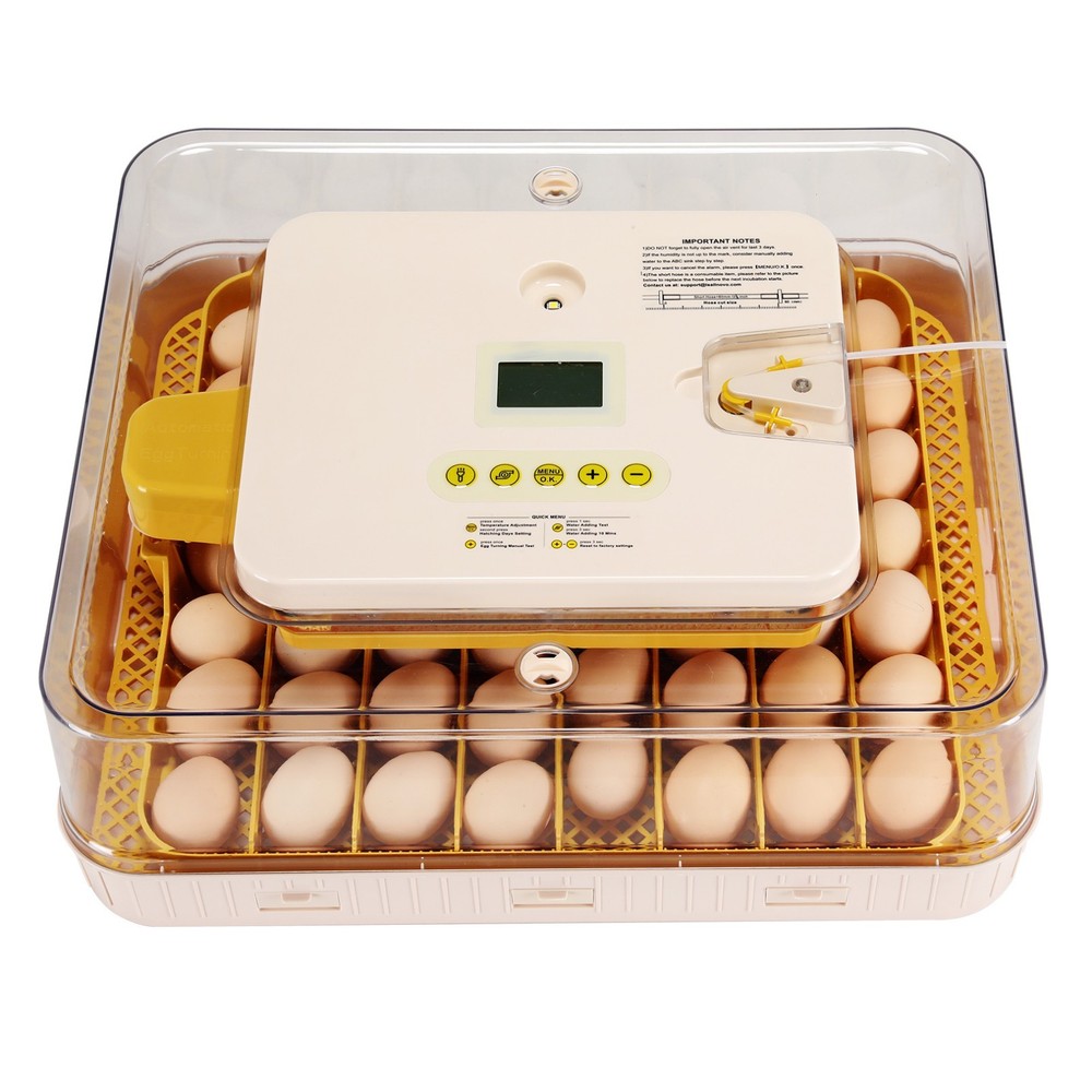 56/70 Eggs Digital Incubator Hatcher Automatic Egg Turning Temperature Control